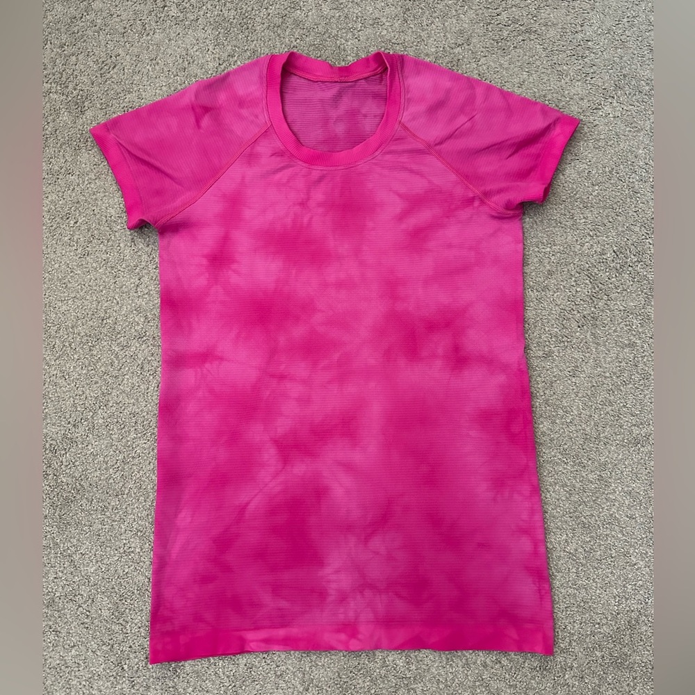 Lululemon Swiftly Tech 2.0 Marbled Sonic Pink Dye